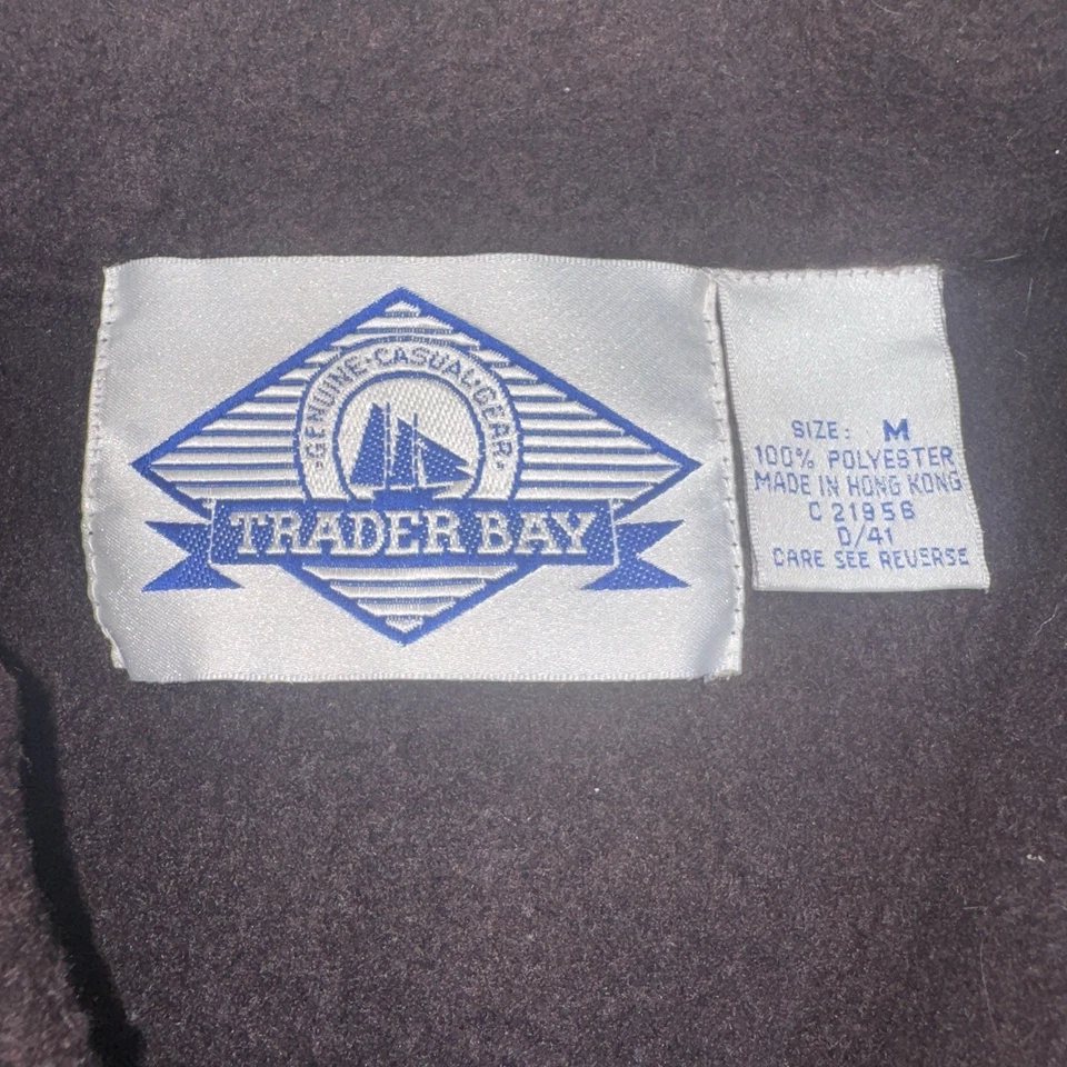 Suéter Vintage Años 90 Trader Bay Diseño Azteca Occidental Rojo/Negro Rancho Med Cremallera 1/3 Foto 2 de 4