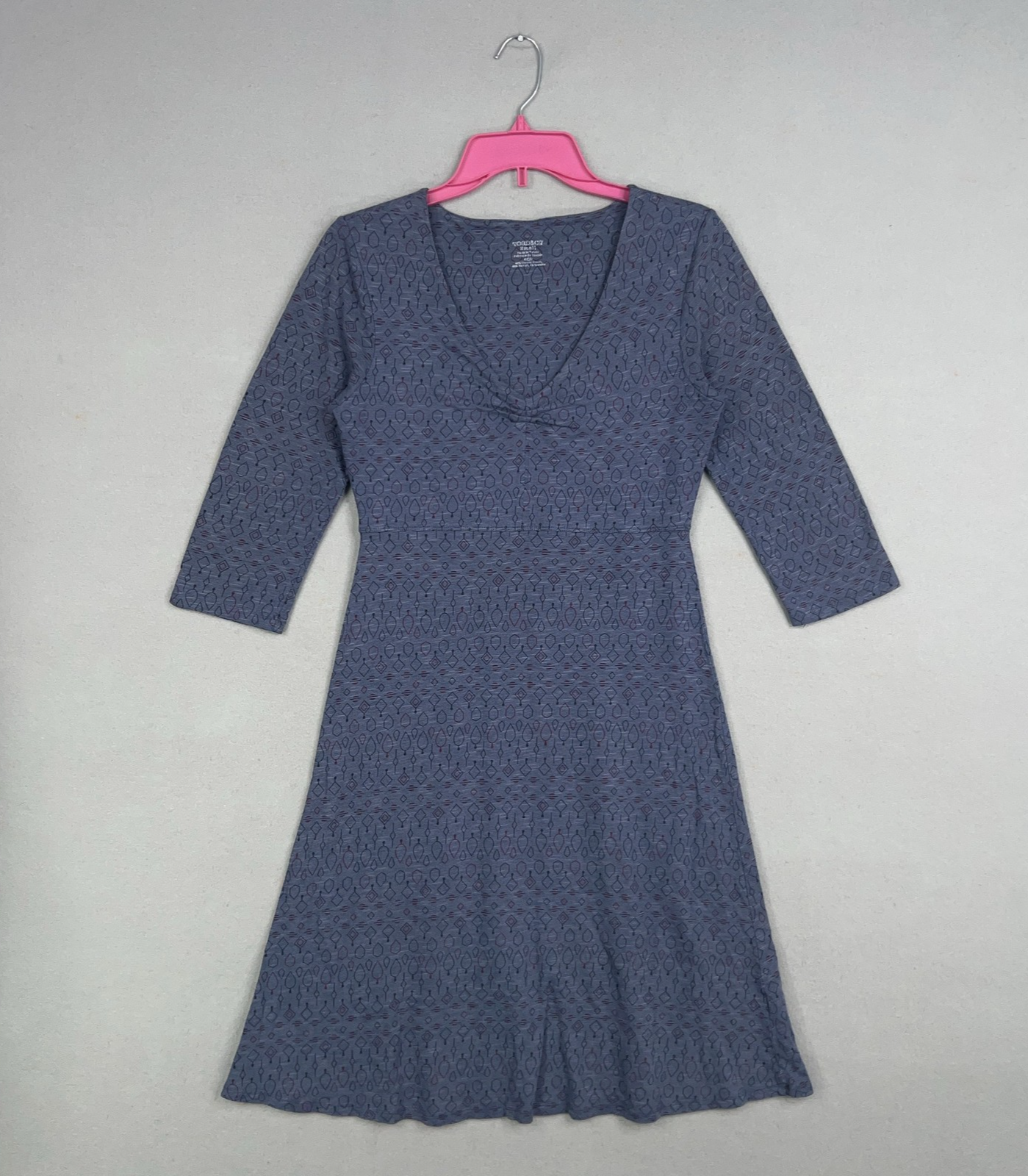Toad Co Dress Womens Small Blue Rosalinda Organic Sustainable Travel Babydoll