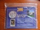 2000 Walking Liberty American Eagle Silver Dollar .9993 silver