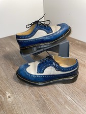 RARE VINTAGE Dr. Martens 3989/42 Blue Taupe Wingtip Oxford England UK 6