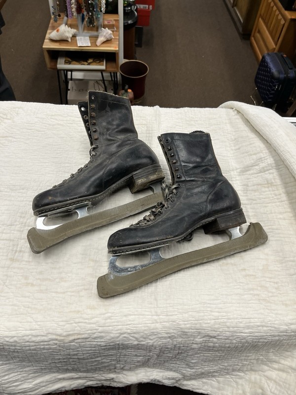 Vintage Black Ice Skates