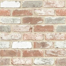 Reclaimed Brick Peel and Stick Wallpaper, RMK12194PL