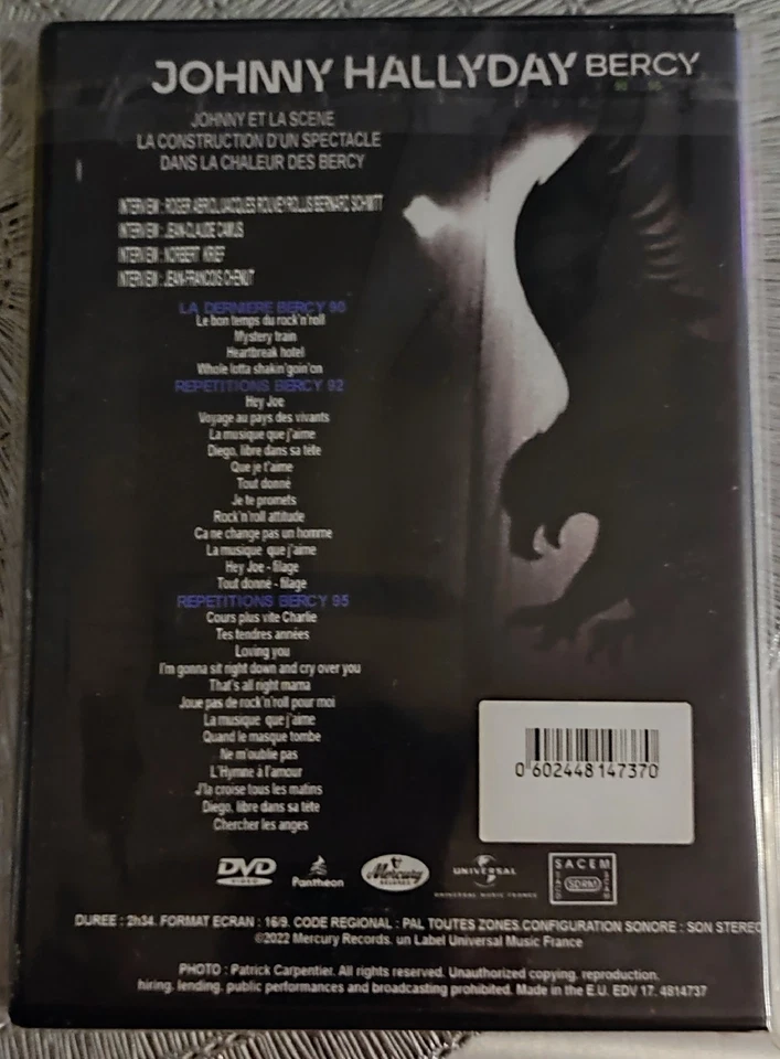 JOHNNY HALLYDAY DVD BONUS exclusif BERCY 90-92-95 - Bild 4 von 4