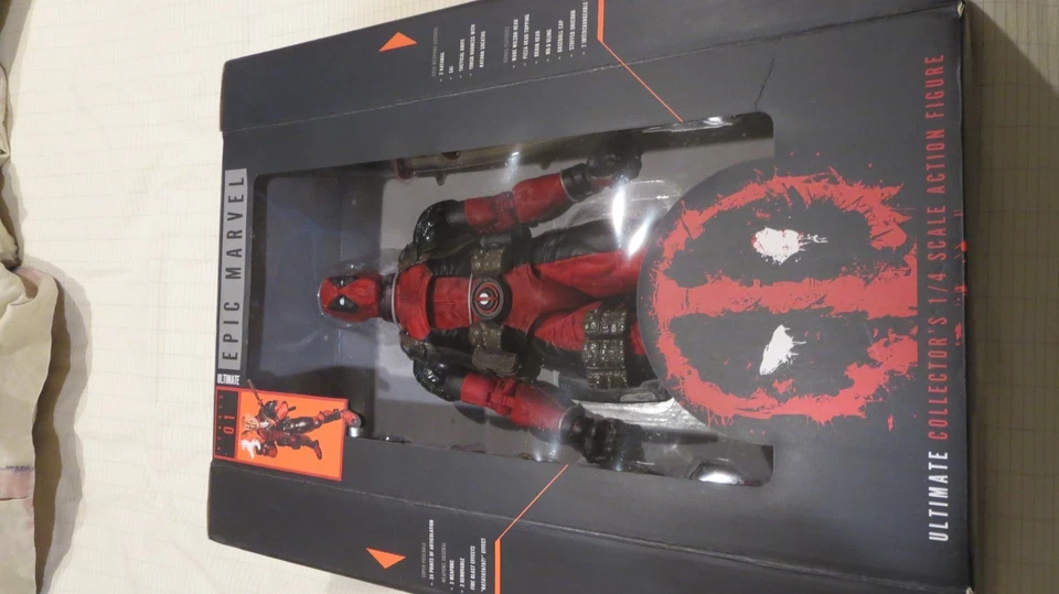 NECA ULTIMATE EPIC MARVEL DEADPOOL #01 escala 1/4 nueva cinta sin usar, en caja in tact ultimate  Foto 3 de 4