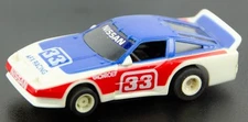 Vintage Tomy AFX Nissan 300ZX Turbo Blue & White AFX Racing #33 HO Slot Car