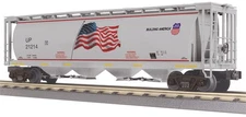 MTH RAILKING UNION PACIFIC 4-BAY CYLINDRICAL HOPPER 30-75735 # 21214