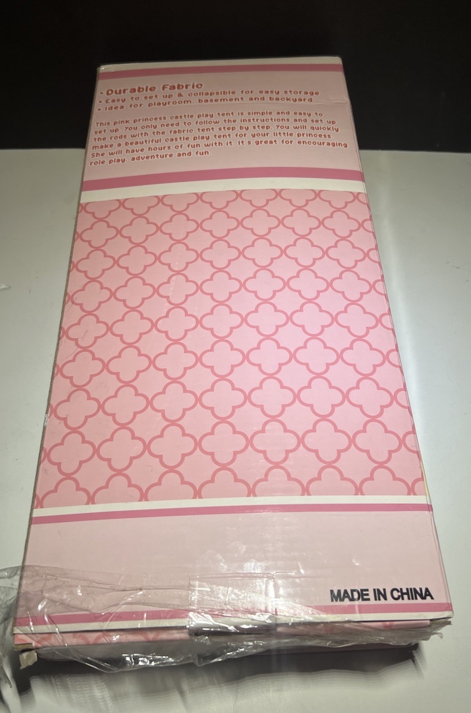 Princess Castle Play Tent for Girls with LED Lights Playhouse 55"x53"