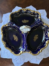 Vintage Reichenbach Echt Kobalt Serving Dish. Made In GDR Circa 1960s