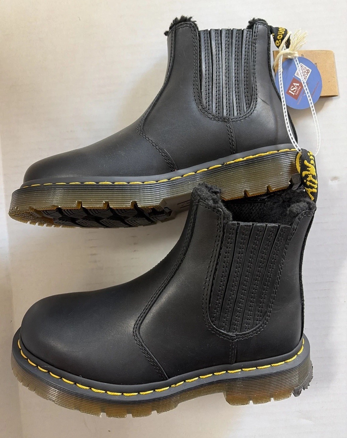 Dr. Doc Martens 2976 Wintergrip Womens Sz 4 Chelsea AirWair Black Leather Boot thumbnail 10