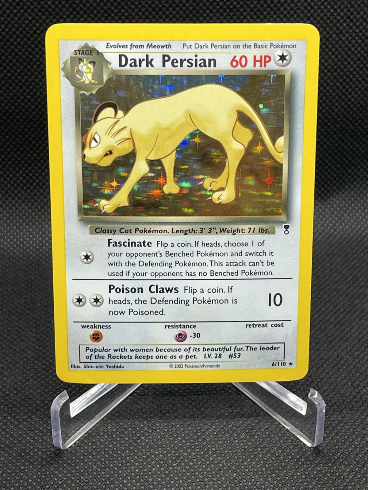 Pokemon TCG Dark Persian 6/110 Legendary Collection Holo-LP