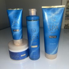 4 PC Bath Body Works TRUE BLUE SPA Foot , hand Cream Body Wash Shower Cream