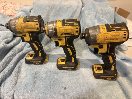 3 pc Dewalt 20v Dcf887 1/4” Brushless Cordless Impact Driver For Parts