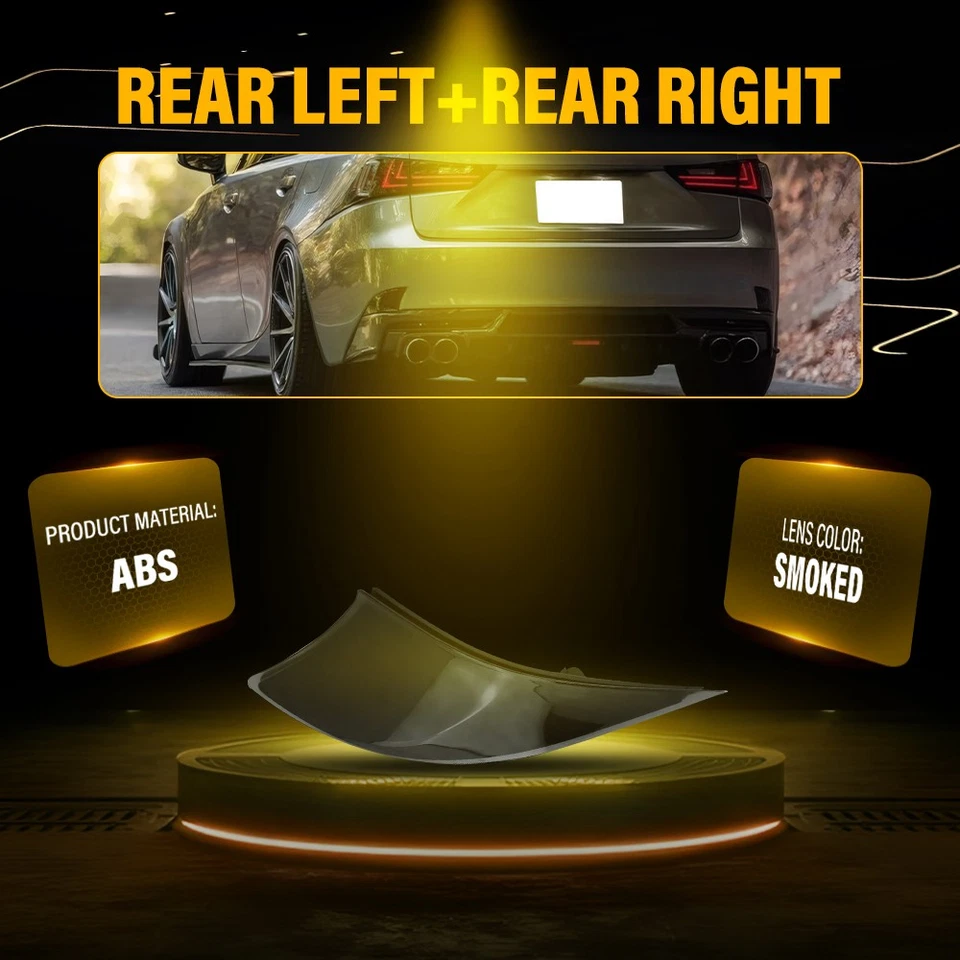 2X Reflector de parachoques trasero para Lexus IS250 IS300 IS350 IS200t IS-F EE 2014-19 2020 Foto 3 de 4