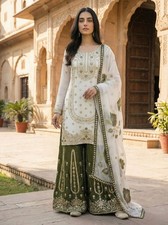 Party Wedding Wear Palazzo Suit Indian Designer Pakistani Salwar Kameez Dress