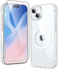 For iPhone 15 Case Compatible with iPhone 14/13 - Rugged Shockproof Clear Cover