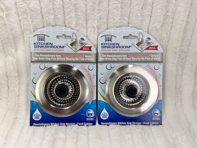 Lot of 2 Kitchen SinkShroom Revolutionary Strainer w/ Anti-Clog Tech TubShroom!