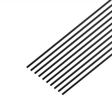10 PCS Carbon Fiber Rods 2mm x 400mm Solid Matte Round Bar DIY RC Airplane