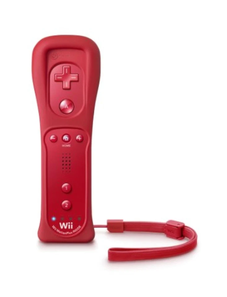 Mando a distancia Nintendo OEM Wii y Wii U Plus rojo Motion Plus muy bueno 9Z Foto 3 de 3