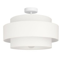 Deckenlampe Esszimmer Stoff Weiß E27 Blendarm Ø 40 Cm Deckenleuchte Wohnzimmer