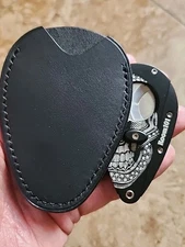 Xikar Xi cigar cutter sleeve case Black  Italian Vegtan Leather 