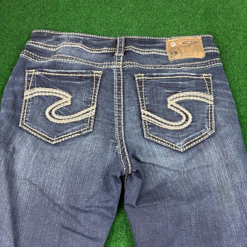 Jeans Silver Co. Suki Mid jeans denim super skinny W29 L29 lavaggio scuro - Foto 7 di 7