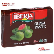 Iberia Guava Paste, 14 oz, All Natural, Vegan, Gluten Free, Halal, Kosher Guava