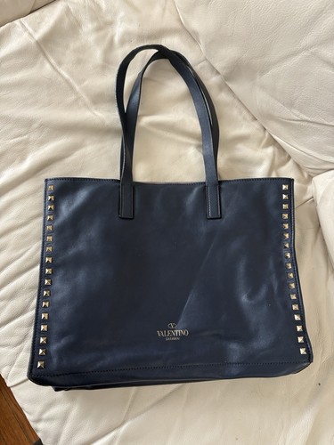 Valentino Garavani Rockstar Tote Navy