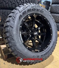 20x10 Black Moto Metal Mo970 Wheels 35 Rt At Tires 5x5.5 Dodge Ram 1500