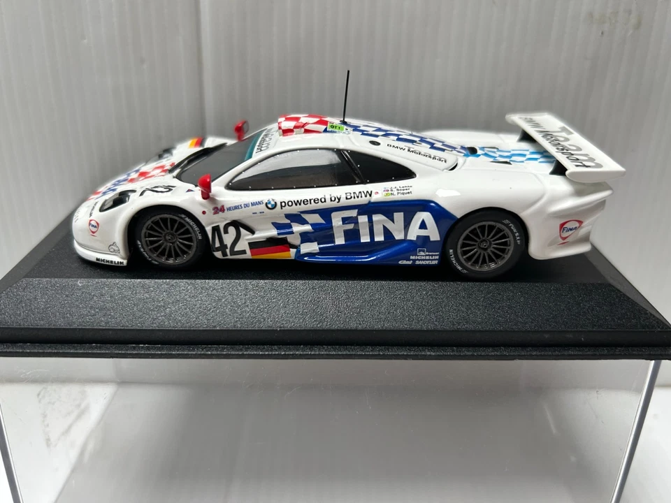 MINICHAMPS LM McLaren F1 GTR #42 Team BMW 24h Le Mans 1997 1/43 Voiture - Photo 2/4
