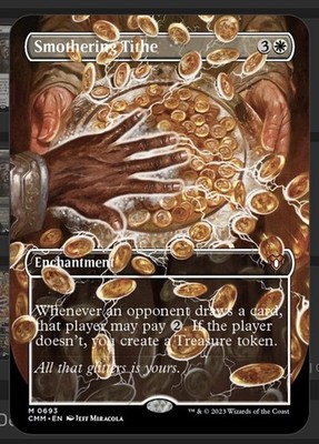Smothering Tithe (Borderless) Commander Masters Regular