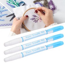 10pcs Double Head Water Erasable Pen For Fabric Marking Easy To Use