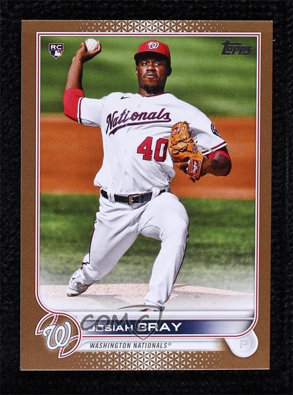 2022 Topps Series 1 Gold 1691/2022 Josiah Gray #43 Rookie RC ll2