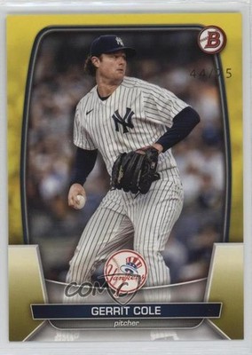 2023 Bowman Yellow 44/75 Gerrit Cole #83 0hw6
