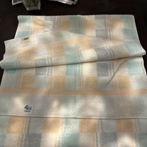 8 Pc Vintage Towels set FIELDCREST pastel Check Bath wash cloth Hand Towel NEW - Picture 11 of 16