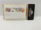 Corelle Coordinates Recipe Cards Sunsations 20 Double 3"x5" Flowers NEW — photo 4