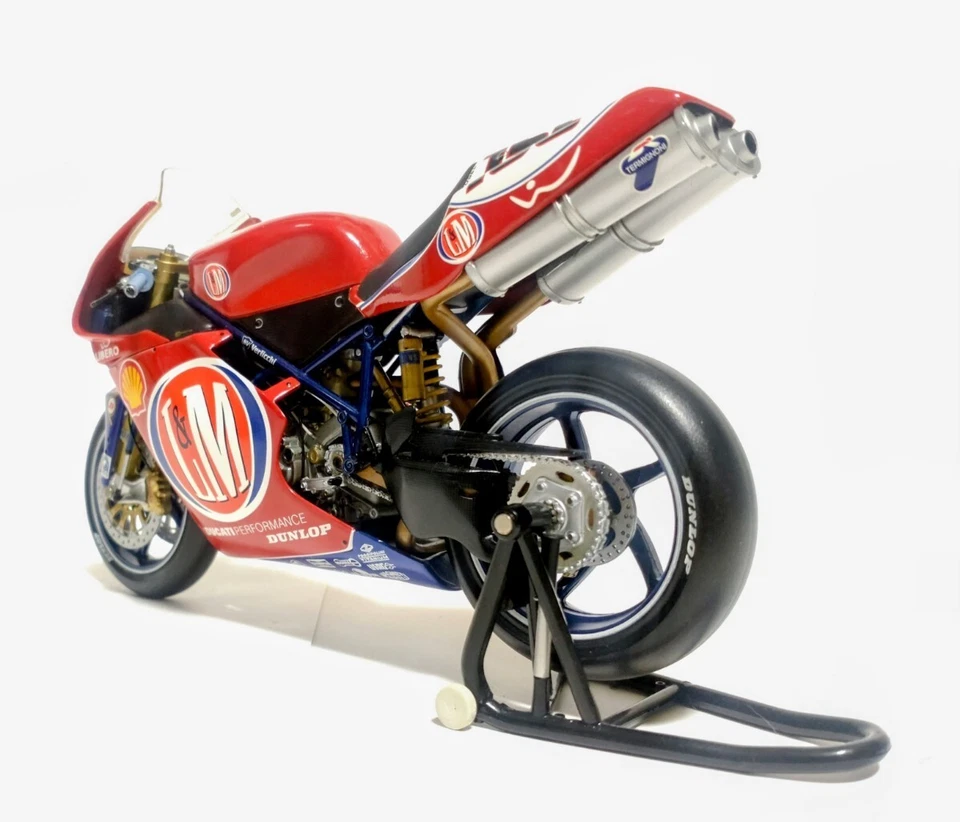 Motocicleta diecast Pma Minichamps 1/12 2002 Team Lm Ducati 998 R Ben Bostrom Foto 3 de 4