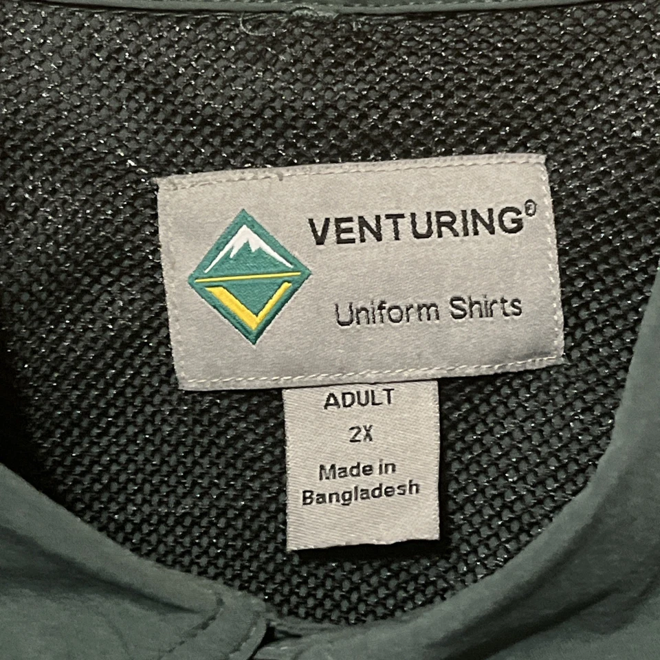 Boy Scouts Of America Venturing Uniform Shirt BSA Mens Size XxLarge Green Nice!! - Image 4 of 4