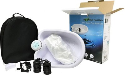 Foot Bath Detox Machine with Zip Bag, Portable Detox Foot Spa System 100 Liners 