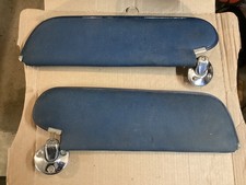 1965-69 Chevy Corvair Monza Sun Visors Pair Padded Sunvisors Lh Rh Hardtop Blue