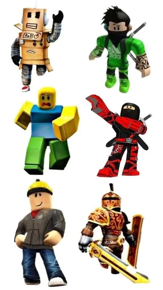 Roblox Tortenaufleger Roblox Tortendeko Essbar Fondant - Bild 2 von 4