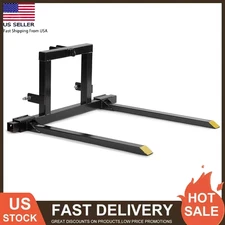 3 Point Hitch Pallet Forks 1500Lbs Capacity Adjustable Tractor Attachment Cat 1
