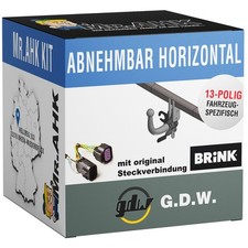 GDW Anhängerkupplung abnehmbar für Ford Transit/Tourneo Custom ab 23 + 13p spezi