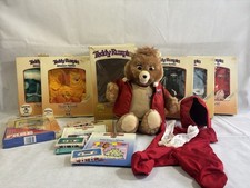 Vintage 1985 - Teddy Ruxpin Lot - Worlds Of Wonder Bear With Cassette