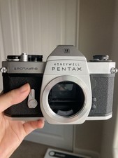 Honeywell Pentax Spotmatic SP II 35mm Vintage Camera Body, Chrome