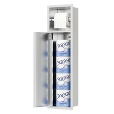 Neodrain Recessed Toilet Paper Holder, in Wall Toilet Paper Holder, 304 Stain...