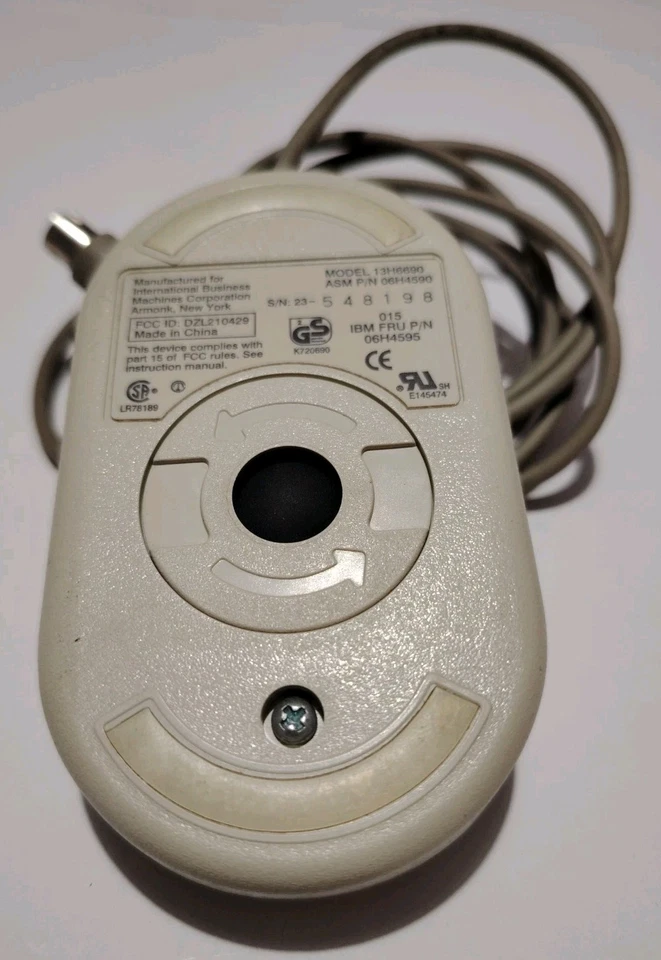IBM Maus 2 Button PS/2 Model 13H6690, für Vintage Computer - Bild 3 von 4