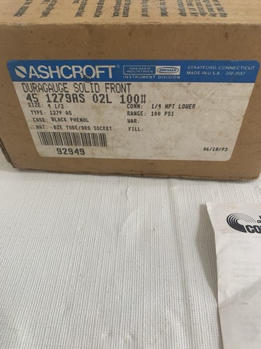Ashcroft Duragauge 451279AS 02L 100# - Foto 2 di 4