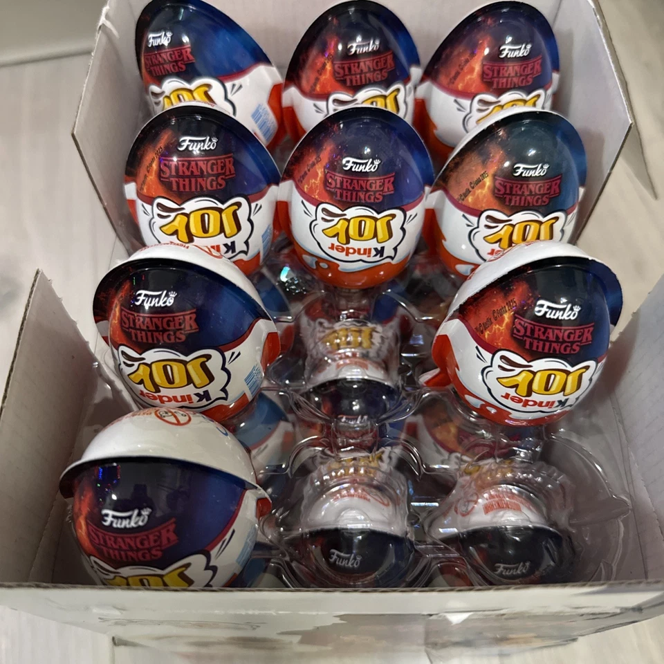 Kinder Joy Funko Pop Stranger Things New collection of kinder eggs