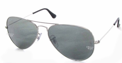 RAY BAN 3025 W3275 55 PICCOLO SPECCHIATO ARGENTO | eBay