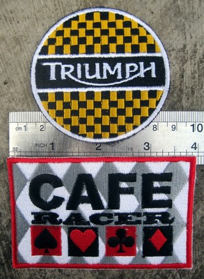 Esso man 3 inch patch Rocker Ace 59 Club BSA Norton Triumph Ton Up Cafe Racer